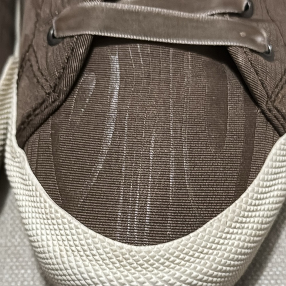 SeaVees Monterey Sneaker-Sz 9-Brown-Velvet Ribbon Style Laces-EUC - Picture 5 of 14